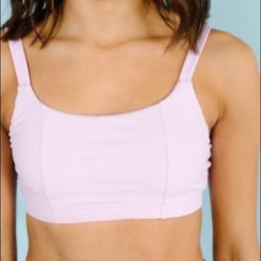 Lime Ricki lavender bralette swim top